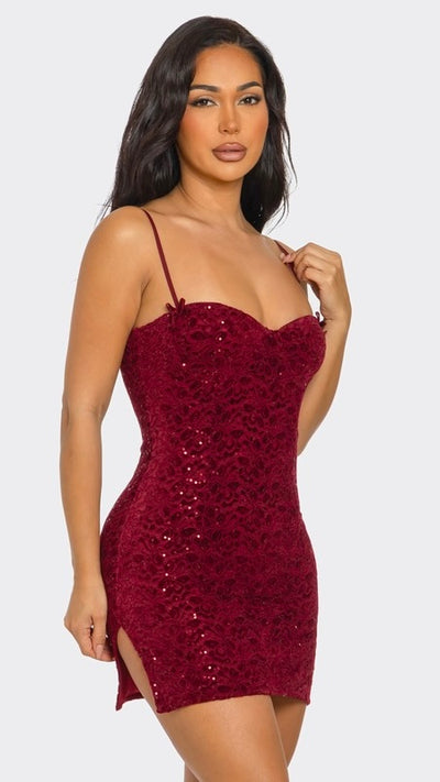 Serenity Dress - Burgundy