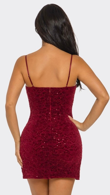 Serenity Dress - Burgundy