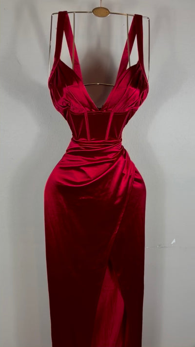 Finer Than Wine Dress - Red