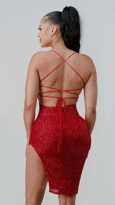 Anissia Dress - Red