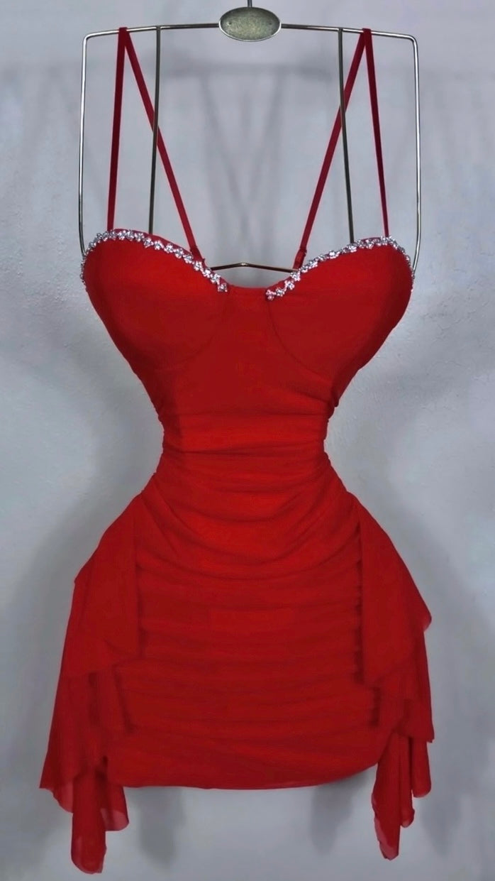 Vinessa Dress - Red