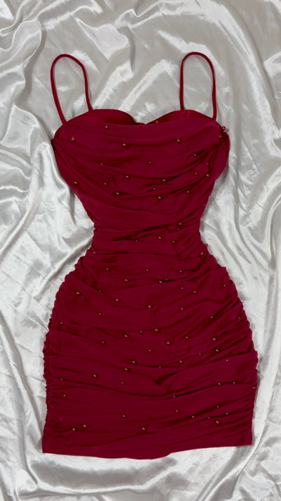 Emilia Dress - Burgundy