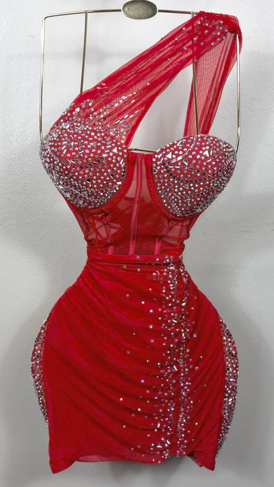 Vivian Dress - Red