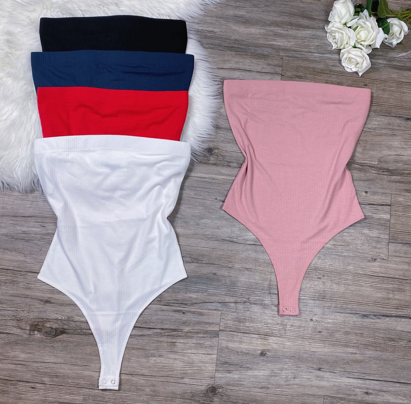 Cotton Candy Bodysuit - Red