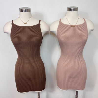 Sweet As Candy Dress - Taupe