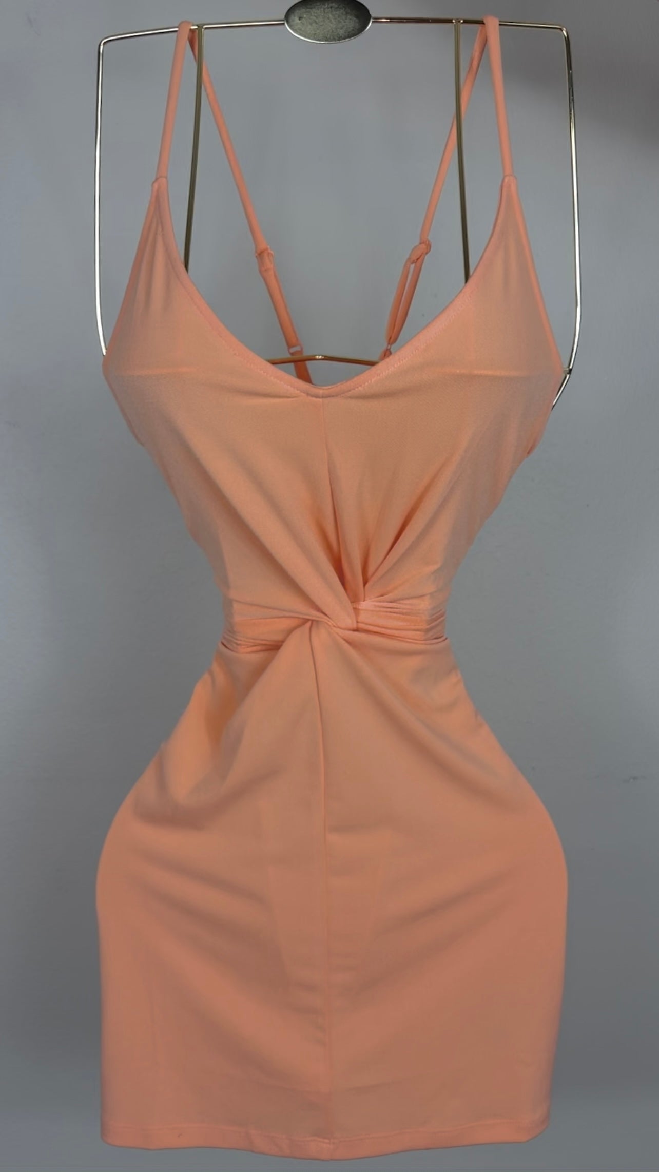 Knot Yours Dress - Peach