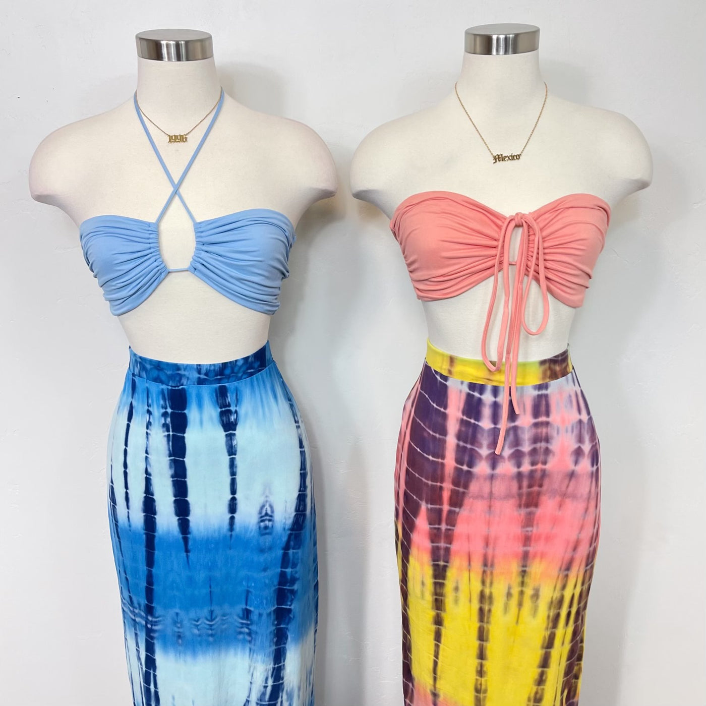 Jazlin Maxi Skirt - Pink/Yellow/Blue