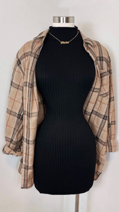Autumn Vibes Flannel - Brown