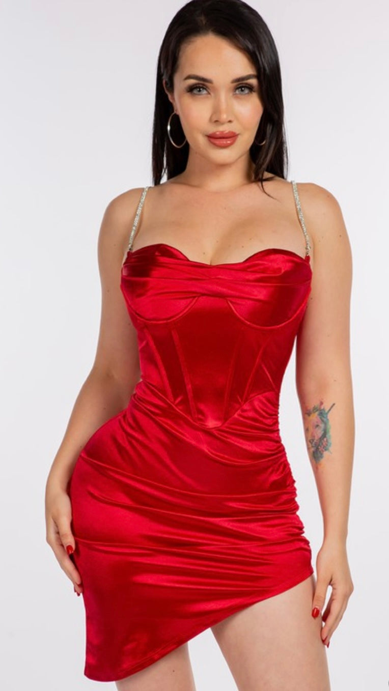 (Pre-Order) Allison Dress - Red