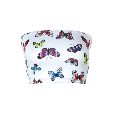 Social Butterfly Top - White