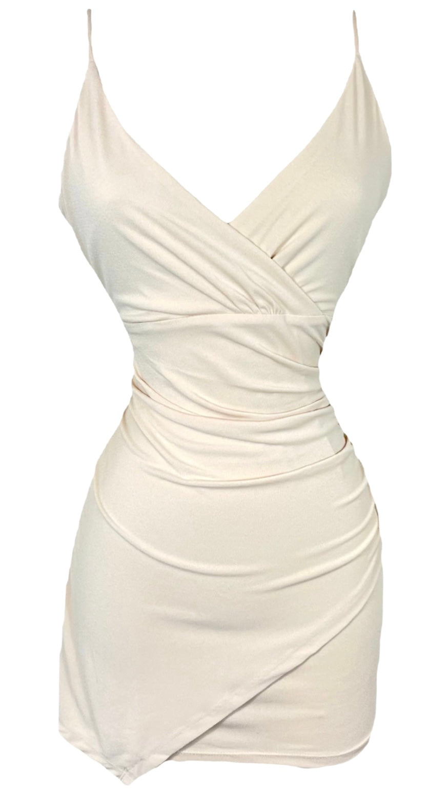 Make Up Your Mind Dress - Nude