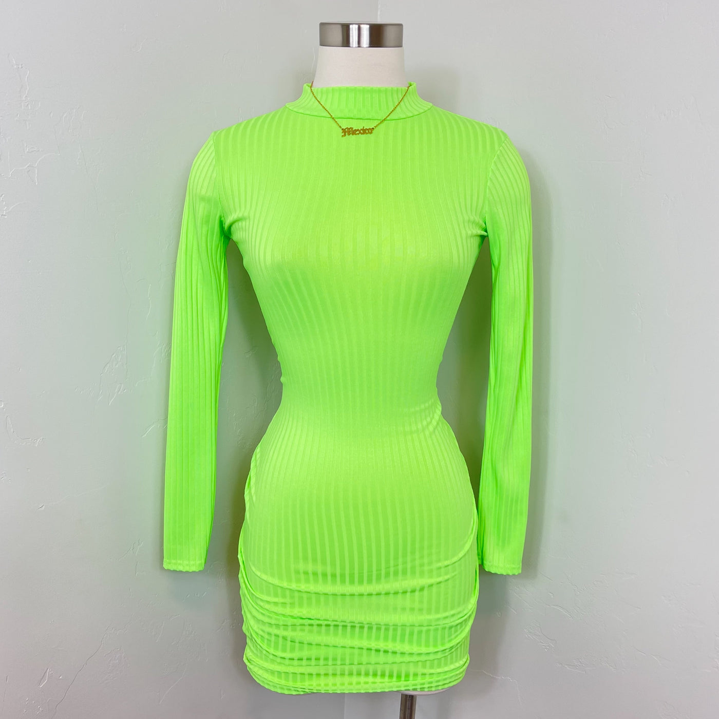 Alexa Dress - Neon Green