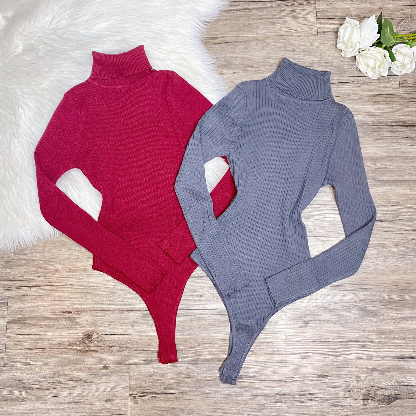Snuggle In Style Bodysuit - Charcoal
