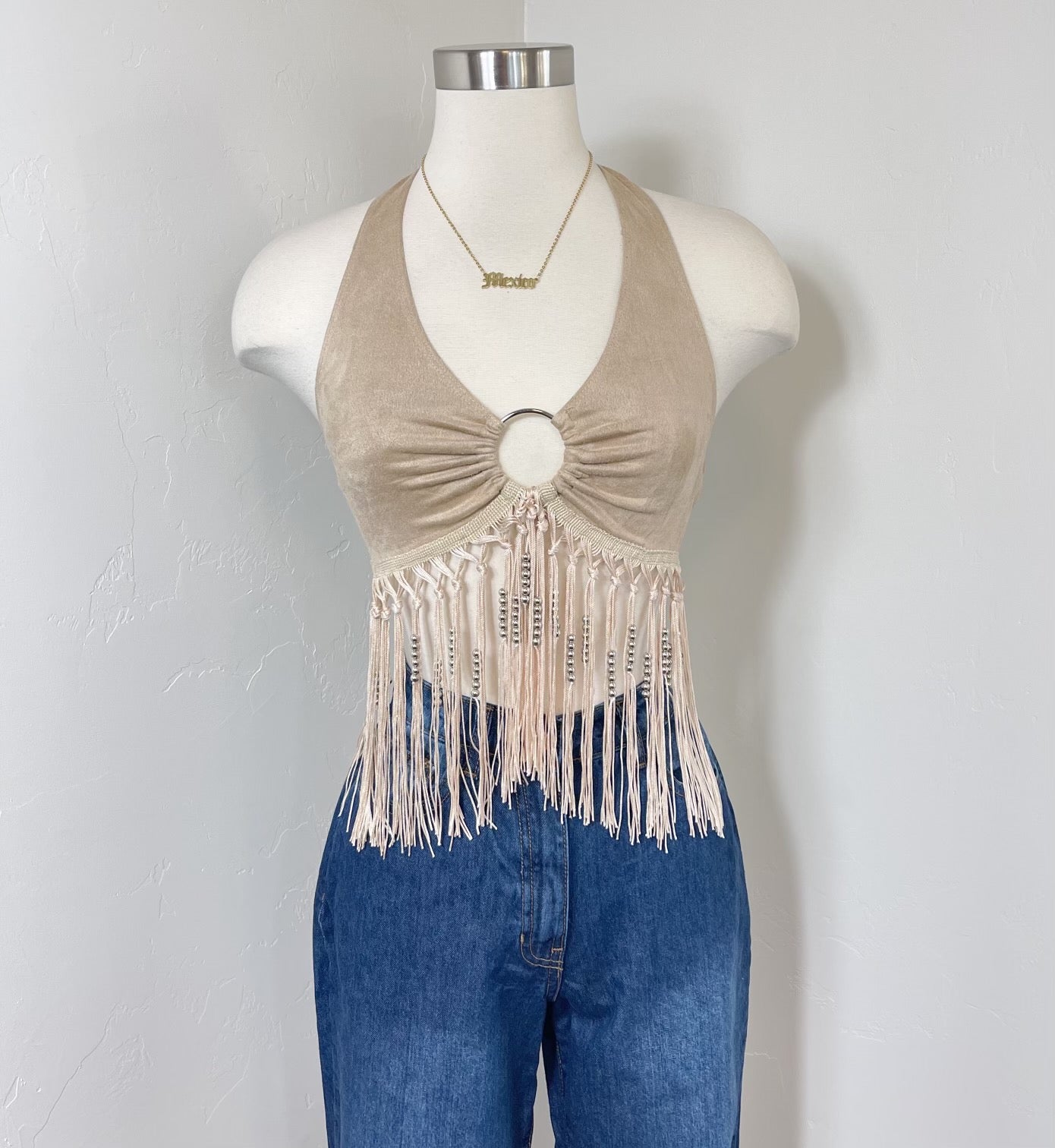 Jaripeo Top - Beige
