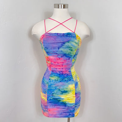 Splash Of Tie Dye Dress - Tie Dye