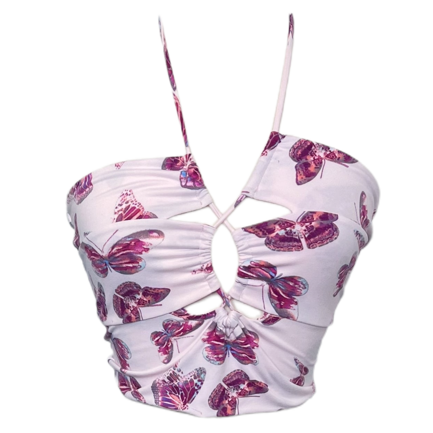Sofia Top - Pink Butterfly